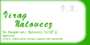 virag malovecz business card